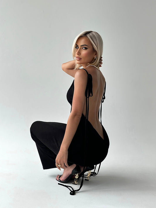 Taste of Variety Backless Dress