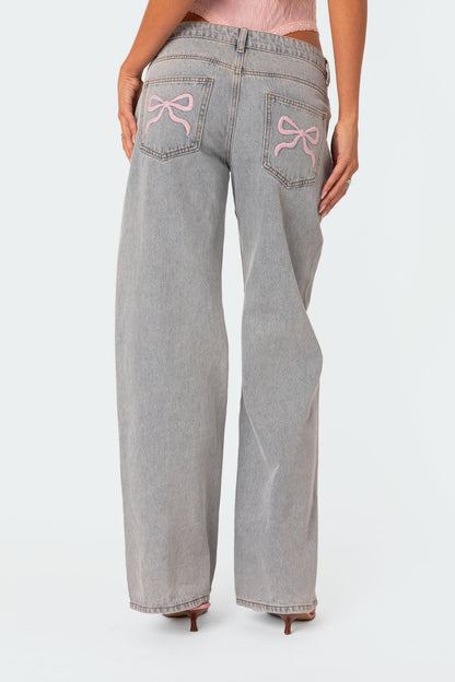 Taste of Variety Bow Tie Jeans